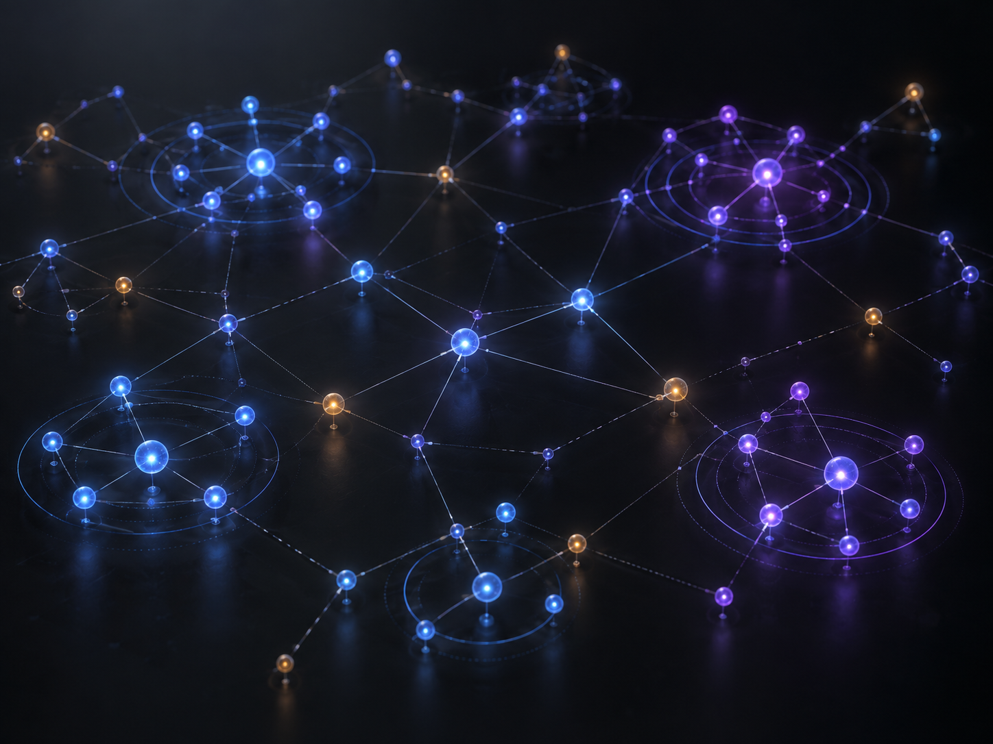 Abstract visualization of Agent Mesh
